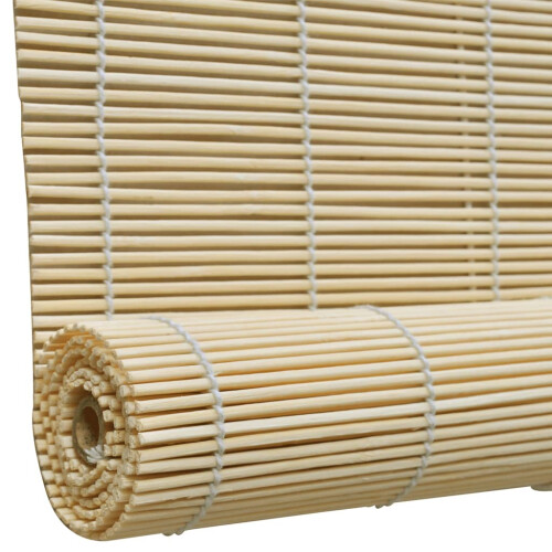 Berkfield Natural Bamboo Roller Blinds 150 x 220 cm 2