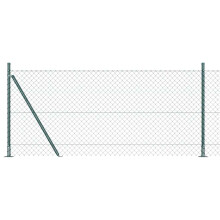 Berkfield Fence Post Green 10 x 0.8 m (40 x 40 mm mesh) Steel and PVC