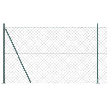 Berkfield Fence Post Green 10 x 1.5 m (60 x 60 mm mesh) Steel and PVC