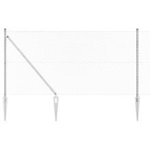 Berkfield Fence Post Silver 10 x 1 m (40 x 40 mm mesh) Steel
