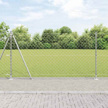 Berkfield Fence Post Silver 10 x 1.2 m (60 x 60 mm mesh) Steel