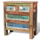 Berkfield Reclaimed Cabinet Solid Wood with 4 Drawers 5