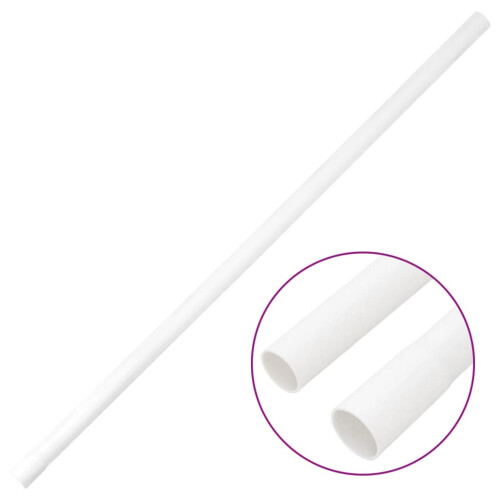 Berkfield Cable Trunkings with Clips ò25 mm 10 m PVC 2