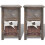 Berkfield Bedside Cabinets 2 pcs Wood Brown 3