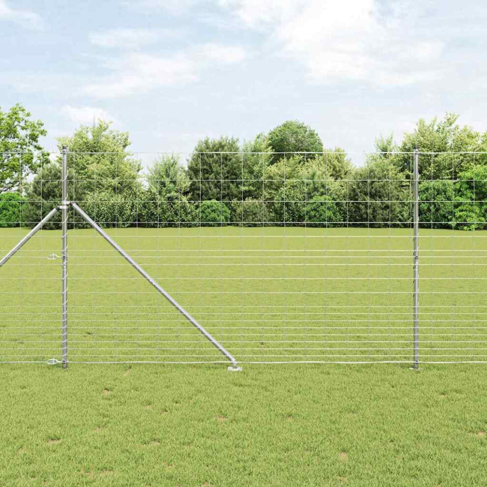 Berkfield Fence Post Galvanized 25 X 1.5 M Steel 7779174375742