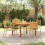 Berkfield Garden Dining Set 5 pcs Beige Solid Acacia Wood 1