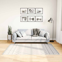 Berkfield Rug Washable 120x180 cm Black and White