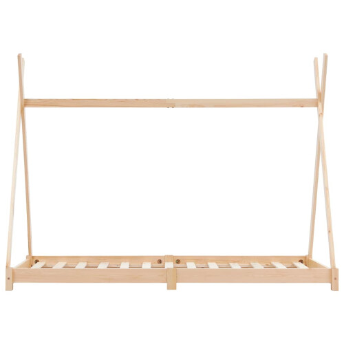 Berkfield Kids Bed Frame Solid Pine Wood 80x160 cm 2