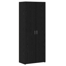 Berkfield Highboard 2 pcs Black Oak 70 x 42.5 x 185 cm