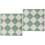 2Pcs Decorative Mini Floorboards Green Retro Doll House Flooring 3