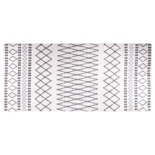 Berkfield Rug Washable 80x300 cm Black and White