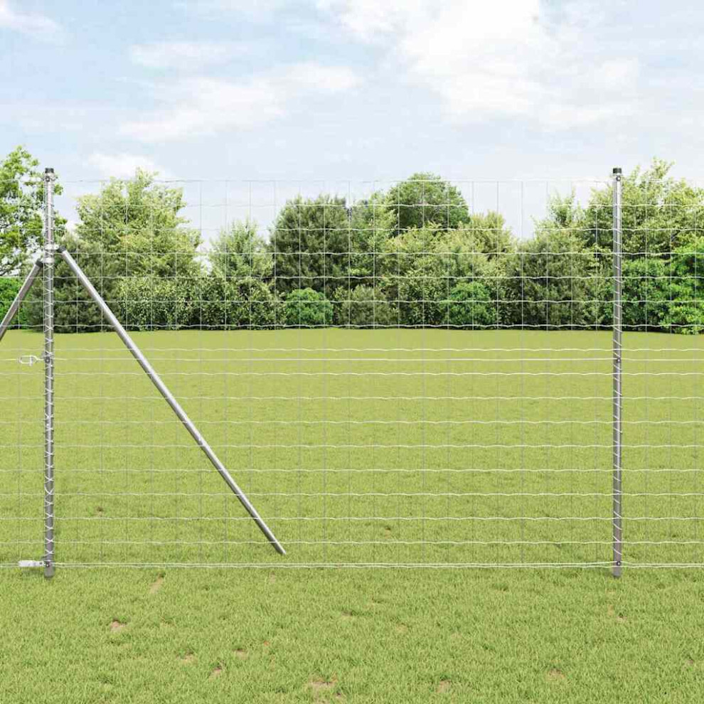 Photos - Other for Repair Berkfield Fence with Post Silver 1.6 x 10 m Steel and PVC