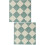 2Pcs Decorative Mini Floorboards Green Retro Doll House Flooring 6