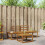 Berkfield Outdoor Sofa Set 3 pcs Natural Solid Acacia Wood 1