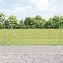 Berkfield Fence Post Galvanized 25 x 1.5 m Steel