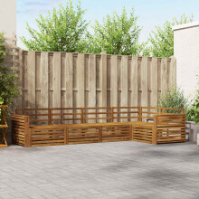 Berkfield Outdoor Sofa Set 5 pcs Natural
