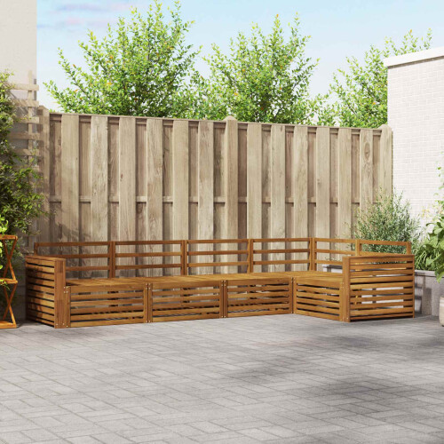 Berkfield Outdoor Sofa Set 5 pcs Natural