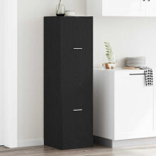 Berkfield Apothecary Cabinet Black oak 40 x 41 x 144.5 cm Engineered wood