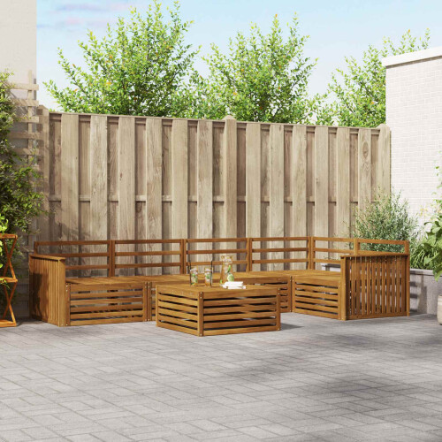 Berkfield Outdoor Sofa Set 6 pcs Natural