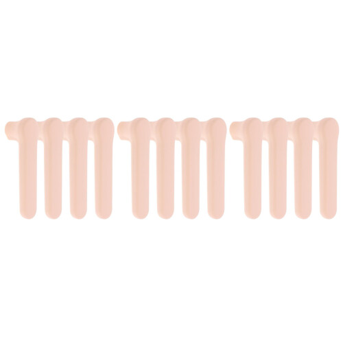 12Pcs Beige Silicone Door Handle Covers High Elastic Cabinet Protector 1