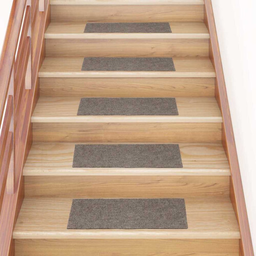 Berkfield Stair Mats Self-adhesive 30 pcs 60x25 cm Beige Rectangular