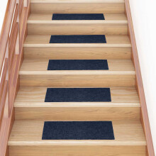 Berkfield Stair Mats Self-adhesive 30 pcs 60x25 cm Navy Rectangular