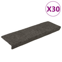 Berkfield Stair Mats Self-adhesive 30 pcs 65x21x4 cm Anthracite Rectangular Edge