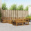 Berkfield Outdoor Sofa Set 9 pcs Natural Solid Acacia Wood 1