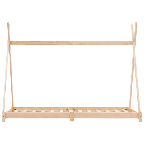Berkfield Kids Bed Frame Solid Pine Wood 90x200 cm 2