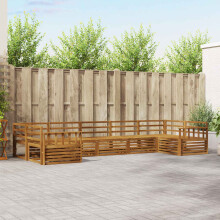 Berkfield Outdoor Sofa Set 7 pcs Natural