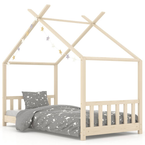 Berkfield Kids Bed Frame Solid Pine Wood 80x160 cm 1
