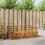 Berkfield Sofa Sets 3 pcs Natural Solid Acacia Wood 1