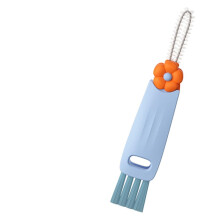 3in1 Bottle Cleaning Brush with Rotatable Head, Gap Scrubber Tool for Baby Bottles and Cups, Light Blue