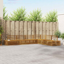 Berkfield Outdoor Sofa Set 6 Piece Natural Solid Acacia Wood