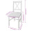 Berkfield Dining Chairs 4 pcs White Pinewood 5