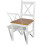 Berkfield Dining Chairs 4 pcs White Pinewood 3