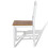 Berkfield Dining Chairs 4 pcs White Pinewood 4