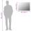 Berkfield Frameless Mirror 70x50 cm Glass 8