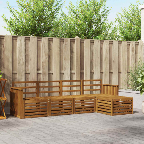 Berkfield Outdoor Sofa Set 5 pcs Natural