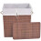 Berkfield Bamboo Laundry Bin Rectangular Brown 2