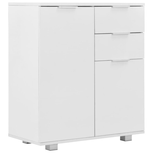 Berkfield Sideboard High Gloss White 71x35x80 cm Engineered Wood 1