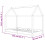 Berkfield Kids Bed Frame Grey Solid Pine Wood 80x160 cm 8