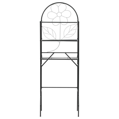 Berkfield Toilet Rack Black 60x33x174 cm 1