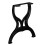 Berkfield Bench Legs 2 pcs X-Frame Cast Iron 2
