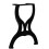 Berkfield Bench Legs 2 pcs X-Frame Cast Iron 4