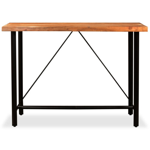 Berkfield Bar Table Solid Acacia Wood 150x70x107 cm 1