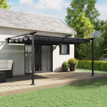 Berkfield Gazebo Anthracite 400 x 300 x 200 cm Polyester