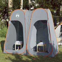 Berkfield Privacy Tent Grey and Orange Pop-up Waterproof