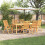 Berkfield Garden Dining Set Folding 7 pcs Brown Solid Acacia Wood 1