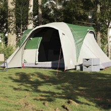 Berkfield Family Tent Dome 6-Person Green Waterproof